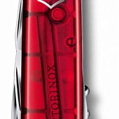 Офицерский нож Huntsman 91, прозрачный красный