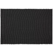 Плед Fringy, черный с белым