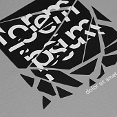 Зонт складной Hard Work с проявляющимся рисунком, серый