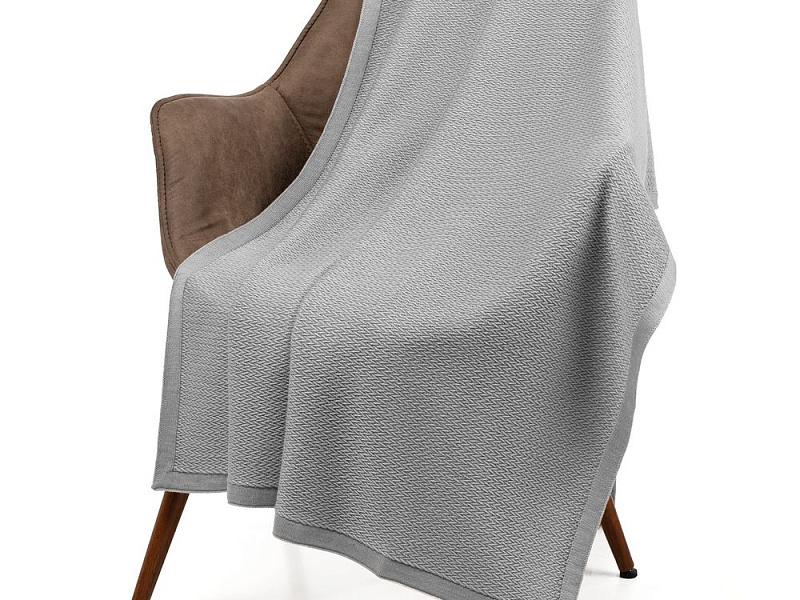 Плед Ornato, серый (дымчатый)