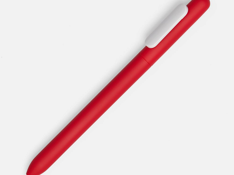 Ручка шариковая Swiper Soft Touch, красная с белым