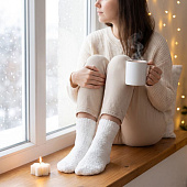 Свеча Snowlight 3, белая, 6 см