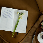 Ежедневник Nubuk, недатированный, темно-серый