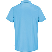 Рубашка поло унисекс Pitcher, ярко-бирюзовая