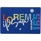 Наклейка тканевая Lunga, L, синяя