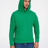 Худи оверсайз унисекс Tolla, зеленое