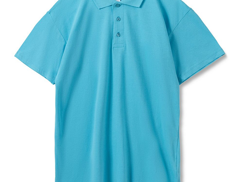 Рубашка поло мужская Summer 170, бирюзовая