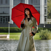 Зонт складной Monsoon, красный