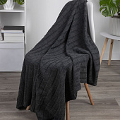 Плед Trenza, темно-серый