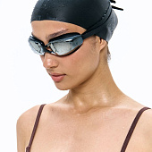 Очки для плавания зеркальные Underwater, черные