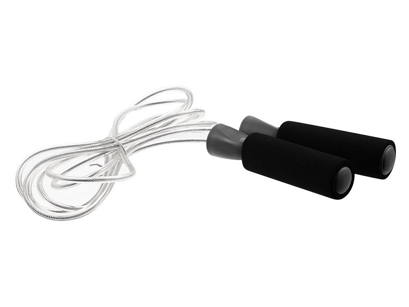 Скакалка скоростная Arriba, черная с серым