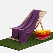 Флисовый плед Warm&Peace XL, фиолетовый