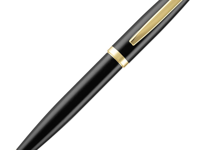 Ручка шариковая Letra Gold, глянцевая, черная