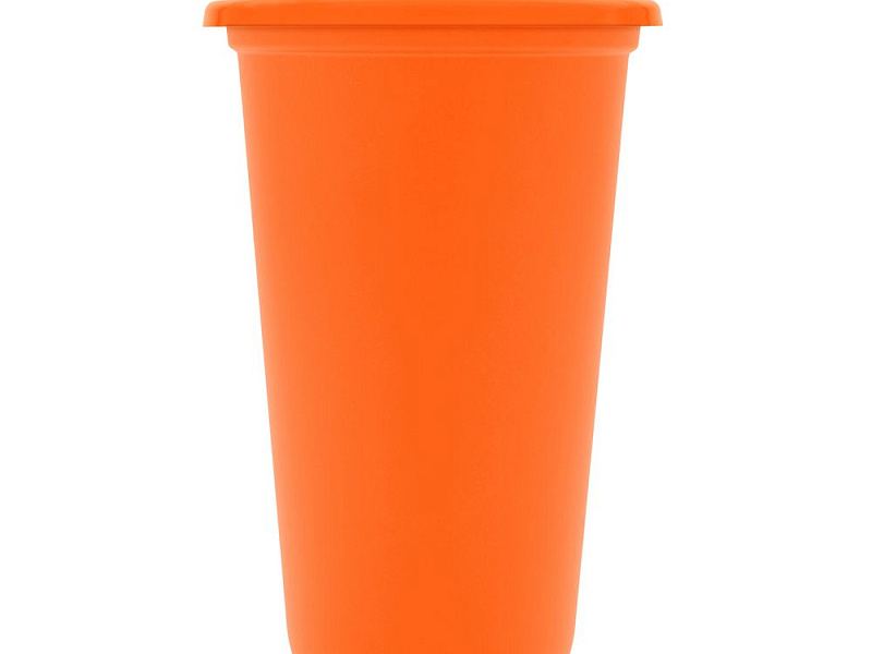 Стакан с крышкой Color Cap, оранжевый