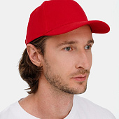 Бейсболка Long Beach, красная