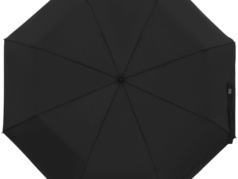 Зонт складной Manifest Color со светоотражающим куполом, черный