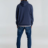 Толстовка с капюшоном унисекс Hoodie, синий меланж