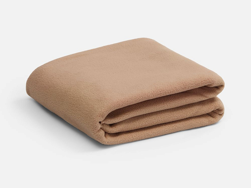 Флисовый плед Warm&Peace, бежевый