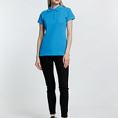 Рубашка поло женская Virma Premium Lady, бирюзовая