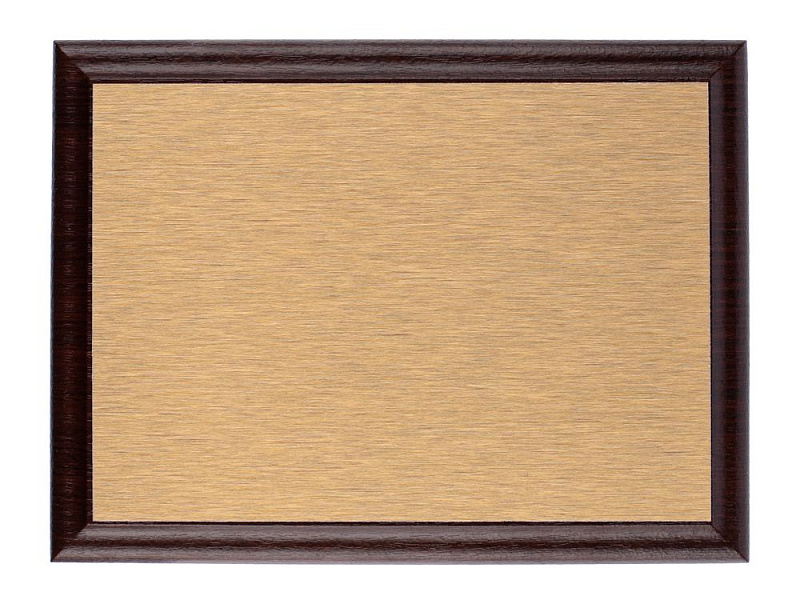 Плакетка Plaque, малая, вишня с золотистой пластиной