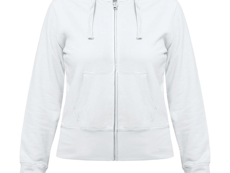 Толстовка женская Hooded Full Zip белая