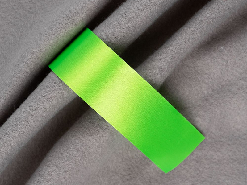 Лента сатиновая Satin 35 S, зеленый неон, 10 см
