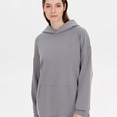 Худи оверсайз унисекс Outshine, серое