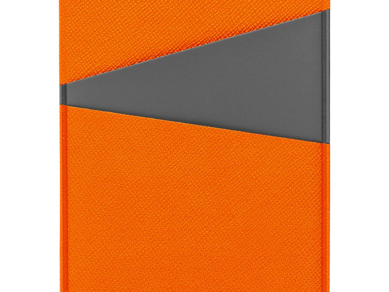 Картхолдер Dual, серо-оранжевый