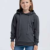 Худи детское Kirenga Kids 2.0, темно-серое (графит)