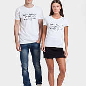 Футболка женская «Давай возьмемся за руки», белая