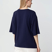 Футболка унисекс оверсайз Street Vibes, темно-синяя