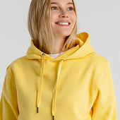 Толстовка с капюшоном унисекс King, желтая