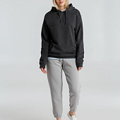 Толстовка с капюшоном унисекс Hoodie, серый меланж (антрацит)