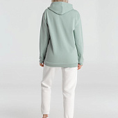 Толстовка с капюшоном унисекс Hoodie, серо-зеленая