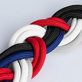 Шнурок для бейджа Tube Metal, синий