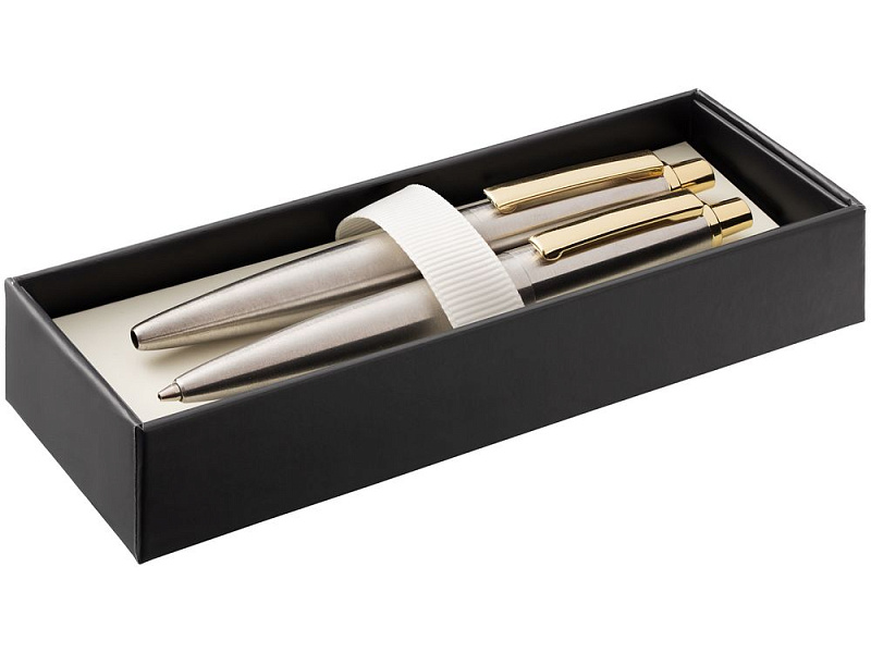 Набор из механического карандаша и ручки Poetica, золотистый