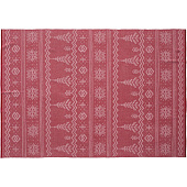 Плед Elnik, красный с молочно-белым