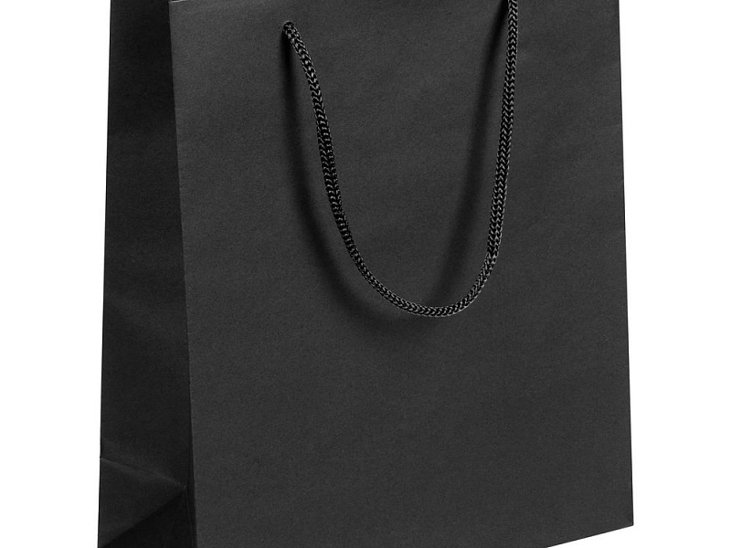 Пакет бумажный Vid M, черный