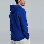 Толстовка на молнии с капюшоном унисекс King, ярко-синяя