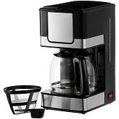Электрическая кофеварка DayDriver, черно-серебристая
