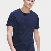 Футболка унисекс Sporty 140, темно-синяя