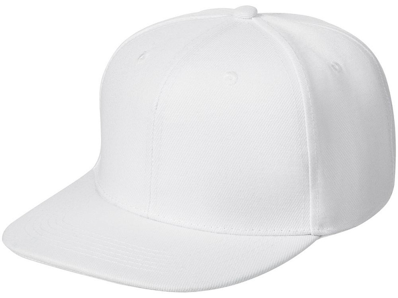 Бейсболка Snapback с прямым козырьком, белая