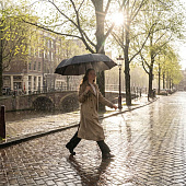 Зонт складной Regenfall, черный