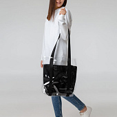 Шопер Clarity с черным органайзером, прозрачный
