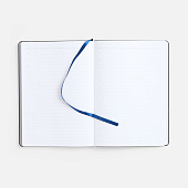 Ежедневник Nebraska Flex, недатированный, синий с серебром