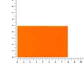 Лейбл из ПВХ Dzeta, ХL, оранжевый неон
