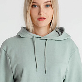 Толстовка с капюшоном унисекс Hoodie, серо-зеленая