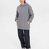 Худи оверсайз унисекс Outshine, серое