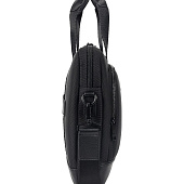 Сумка для ноутбука Santiago с кожаной отделкой, черная