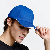 Бейсболка Buffalo, ярко-синяя с белым